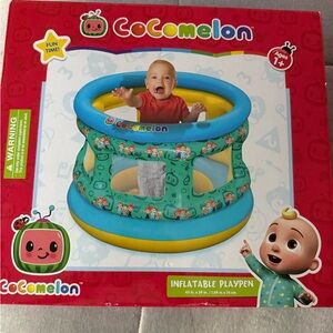 Inflatable Playpen - Blue and Green